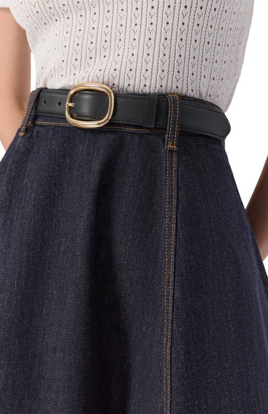 Джинсовая юбка self-portrait RS26828MSKBL Синий  RS26828MSKBL Фото 5