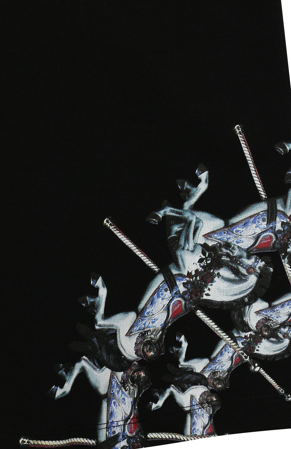 Хлопковые шорты MARCELO BURLON KIDS OF MILAN, арт. 20E/B/MB/3207/0020/2-6Y, фото 3