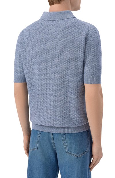 Поло изо льна и хлопка DOLCE & GABBANA, арт. GXZ02Z/JFMZU, фото 4