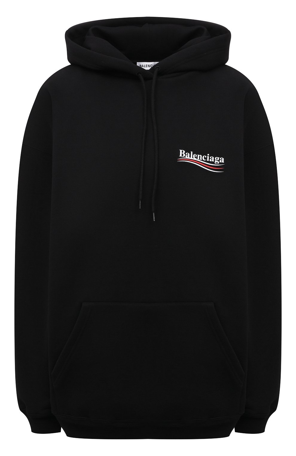 Хлопковое худи BALENCIAGA черного цвета по цене 78500 руб., арт. 578135/TIV53, фото 1 Хлопковое худи BALENCIAGA, арт. 578135/TIV53, фото 1