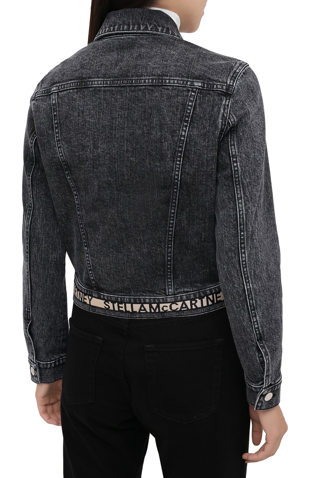 Джинсовая куртка STELLA MCCARTNEY серого цвета по цене 85150 руб., арт. 600260/S0H05, фото 4 Джинсовая куртка STELLA MCCARTNEY, арт. 600260/S0H05, фото 4