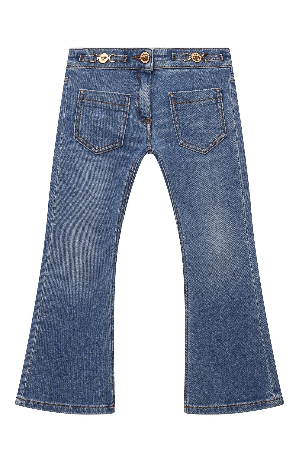 Джинсы VERSACE голубого цвета по цене 27950 руб., арт. 1013772/1A09660/8A-14A, фото 1 Джинсы VERSACE, арт. 1013772/1A09660/8A-14A, фото 1