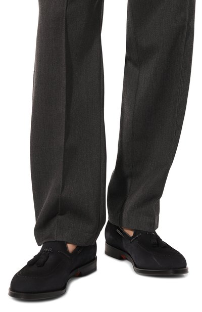 Замшевые лоферы hill SANTONI, арт. MCHG18101PC6SSG5, фото 3