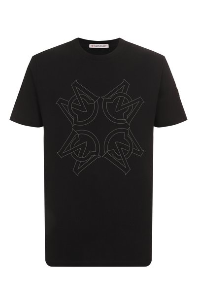 Мужская хлопковая футболка MONCLER, арт. 8C00004/8390T/999