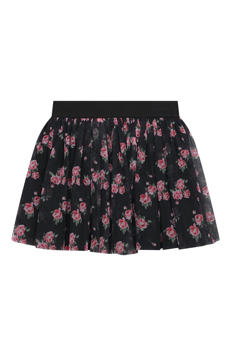 Детская юбка DOLCE & GABBANA разноцветного цвета, арт. L54I73/HS5LB/8-14 | Фото 2 (Материал внешний: Синтетический материал, Хлопок; Нос: Не проставлено; Ма�териал подклада: Вискоза; Автоматизация состава: Проставлено)