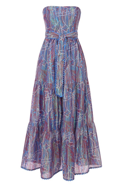 Хлопковое платье Poupette St Barth WTMR26LCXAKB Разноцветный WTMR26LCXAKB