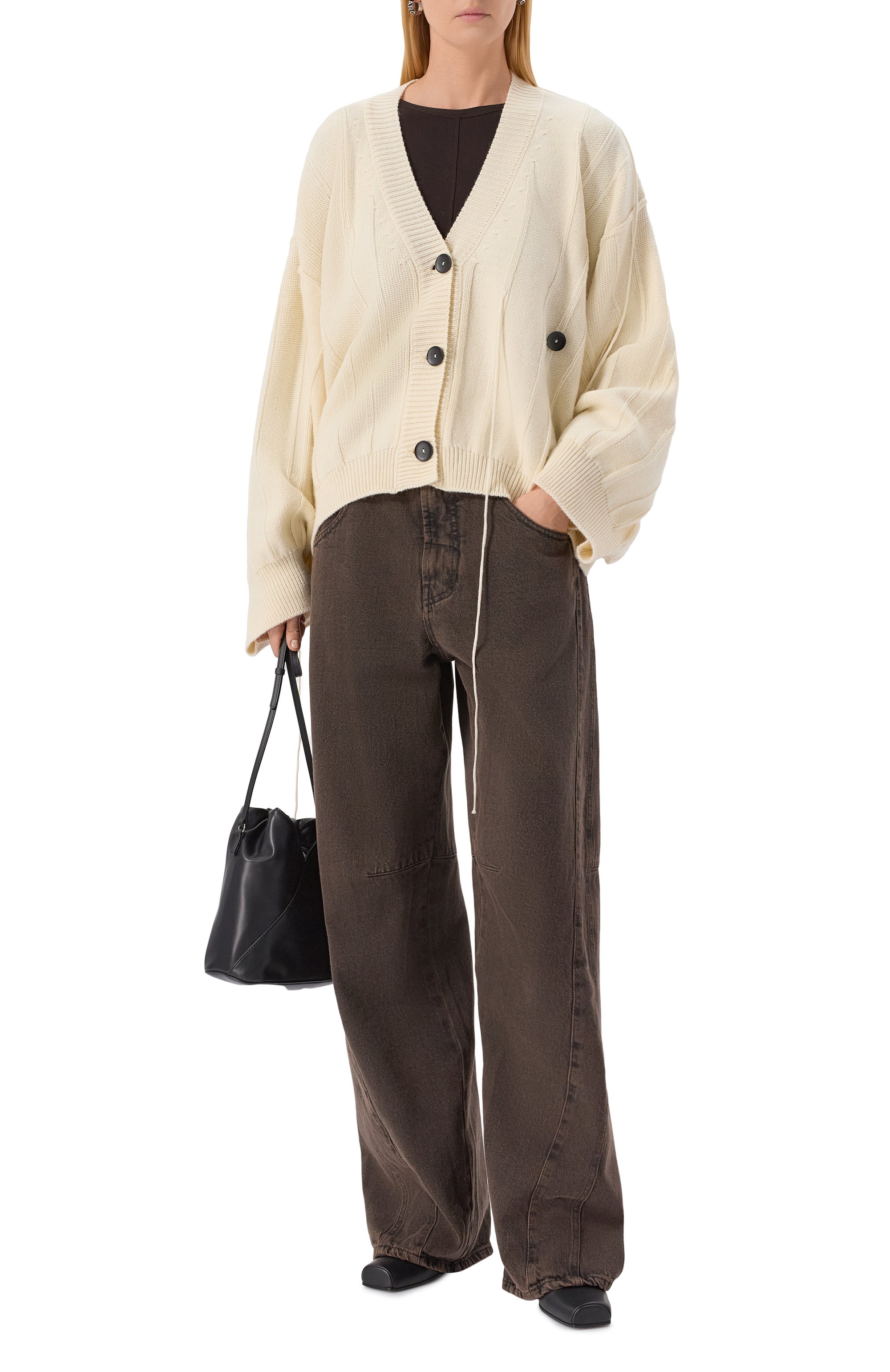 Шерстяной кардиган ANDREA YA'AQOV, арт. 25WMAG70/W00L, фото 2