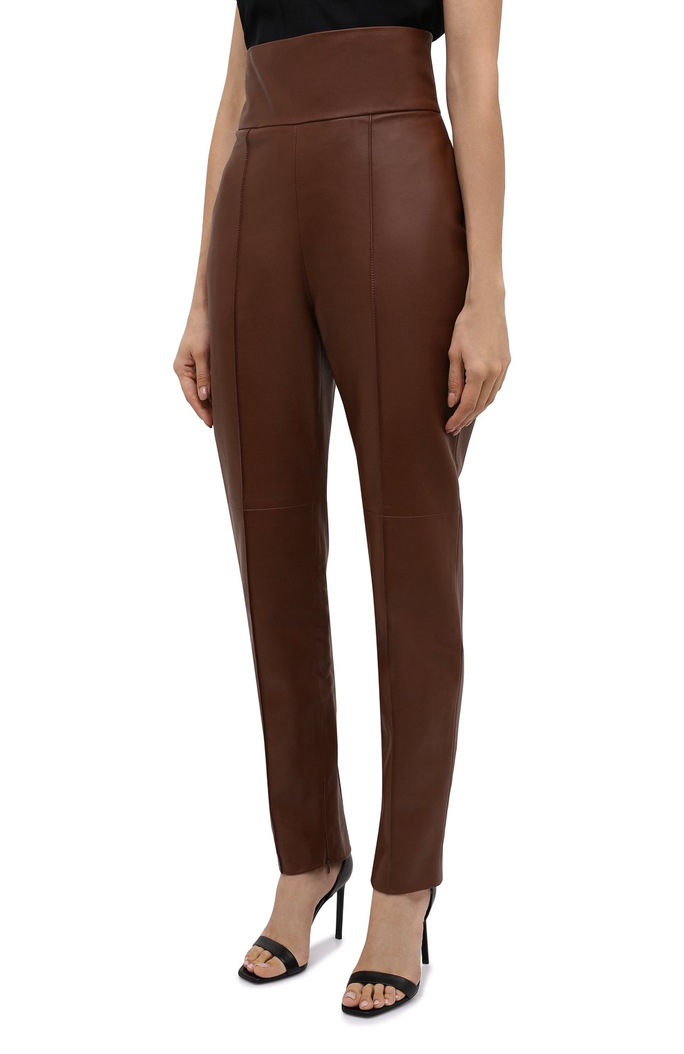 Кожаные брюки ALEXANDRE VAUTHIER, арт. 203LPA1100 0404, фото 3