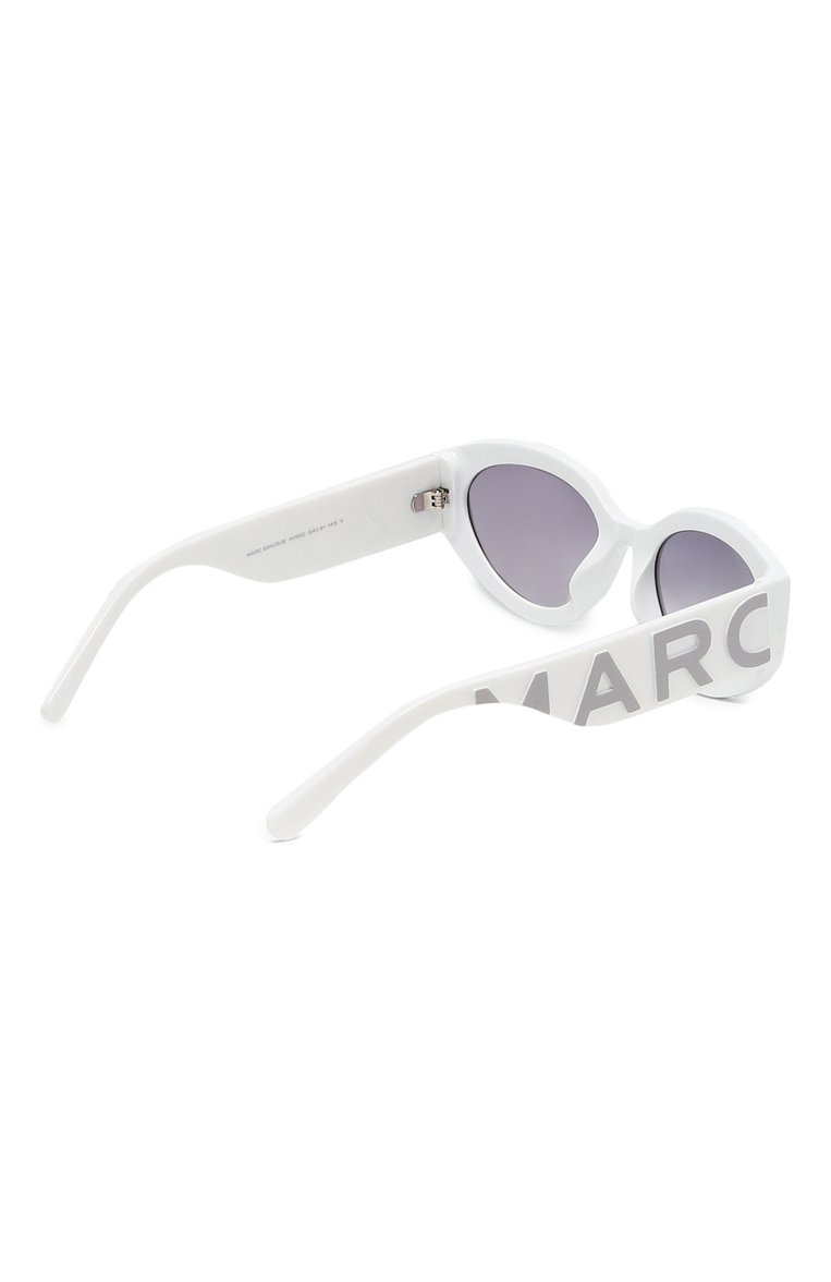 Женские солнцезащитные очки MARC JACOBS (THE) белого цвета, арт. MARC 694/G HYM | Фото 4 (Нос: Не проставлено; Тип очков: С/з; Региональные ограничения белый список (Axapta Mercury): Не проставлено; Материал: Пластик; Оптика Гендер: оптика-женское; Очки форма: Овальные)