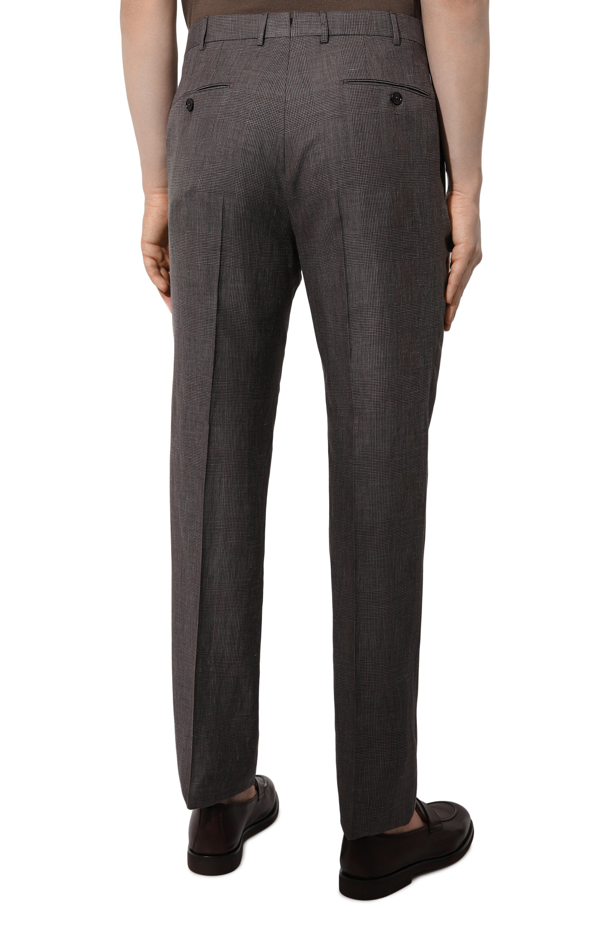 Брюки из шерсти и льна ZEGNA, арт. 749F09A7/75TB12, фото 4