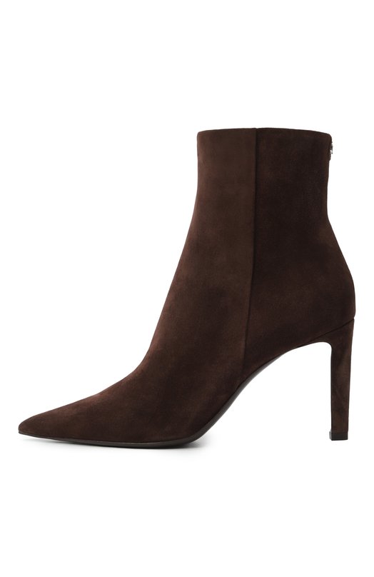 Замшевые ботильоны Frankie 85 Jimmy Choo FRANKIEAB85SVV Коричневый  FRANKIEAB85SVV Фото 4