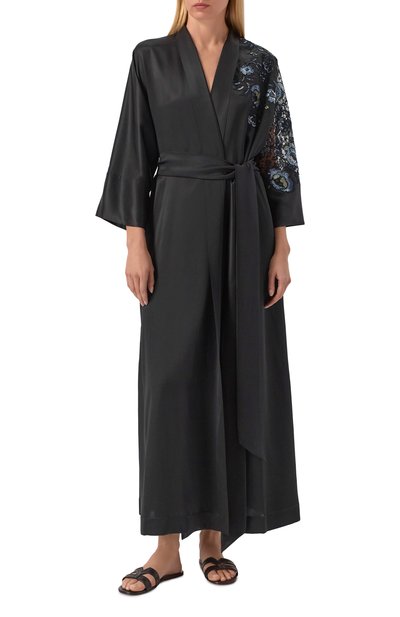 Женский шелковый халат CARINE GILSON, арт. SO0160PE