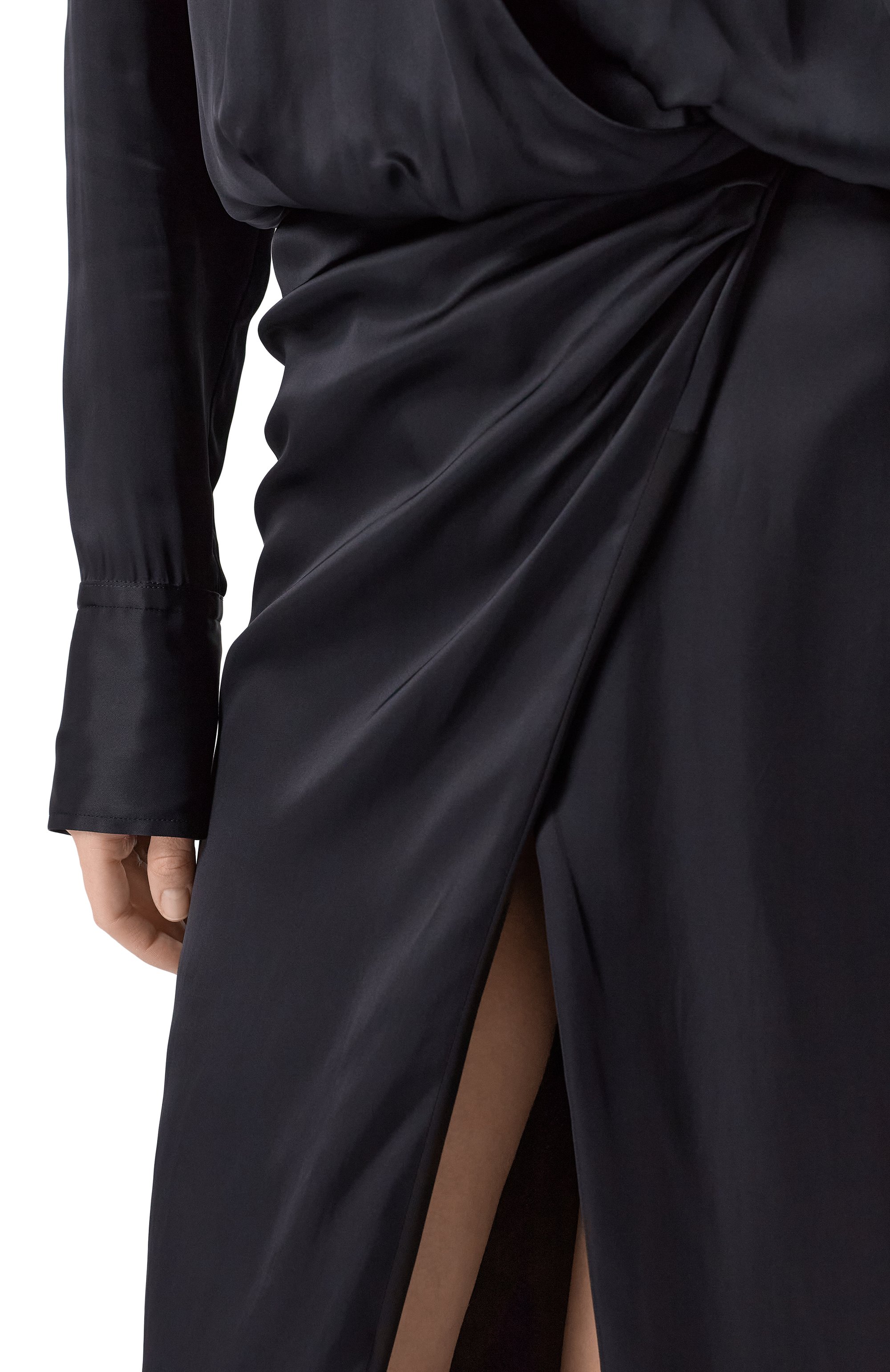 Атласное платье THE ATTICO, арт. 250WCW00211/VVV088AA, фото 5