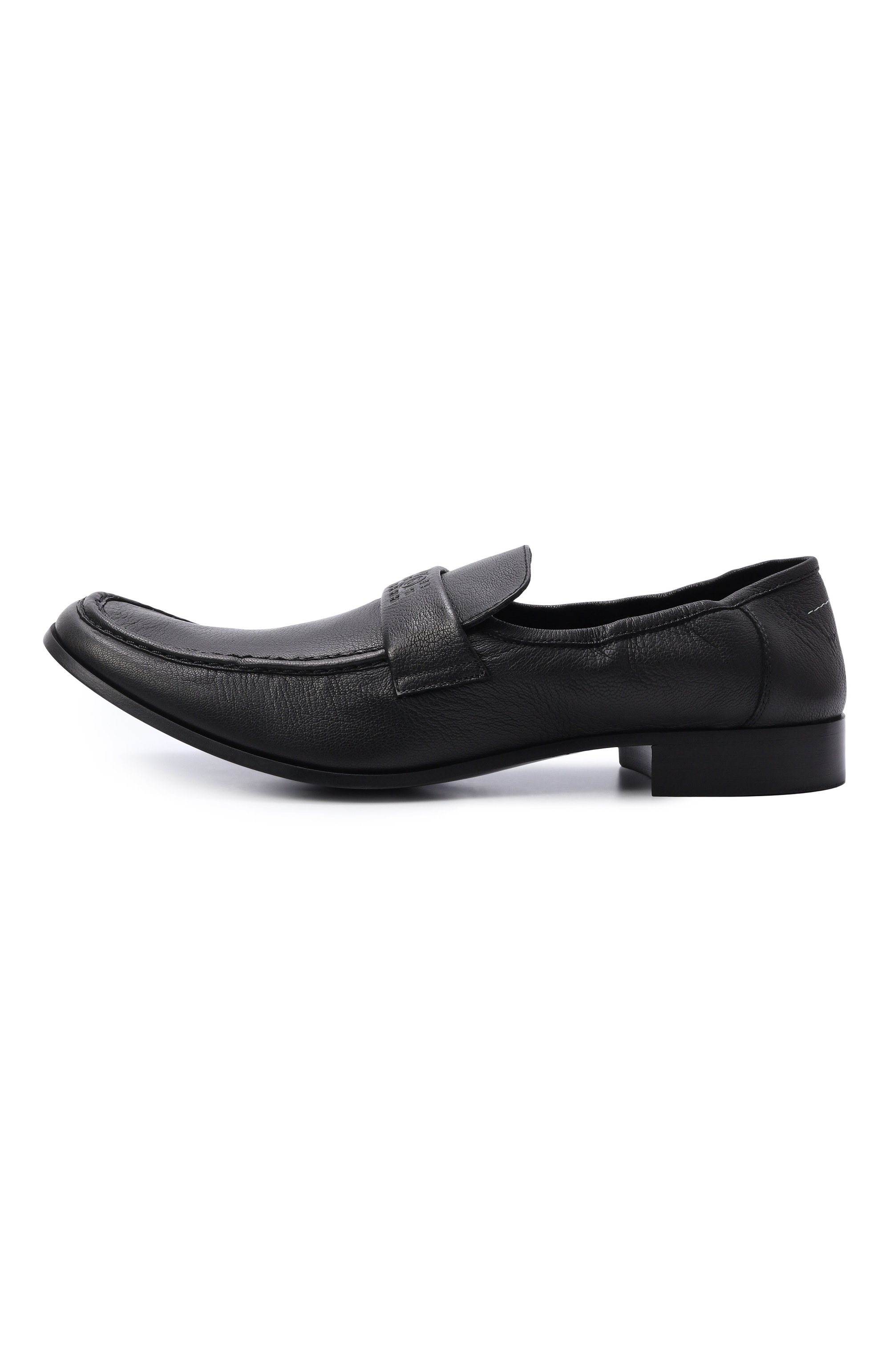 Кожаные лоферы swing-toe MM6, арт. SH3WR0008/P7810, фото 3