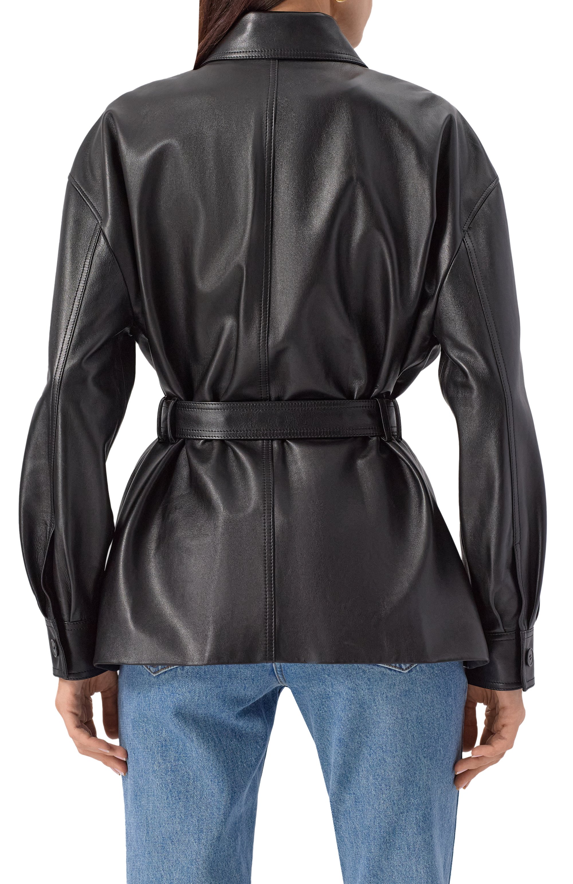 Кожаная куртка SAINT LAURENT, арт. 815253/YC2TF, фото 4