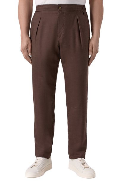 Брюки из шерсти и шелка MARCO PESCAROLO, арт. CHIAIA/5122/58, фото 3