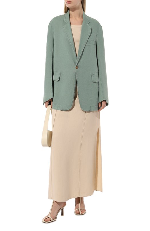 Льняной жакет Denimist Зелёный, фото 2