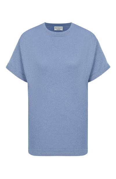 Женская футболка из кашемира и шелка BRUNELLO CUCINELLI, арт. M41810000