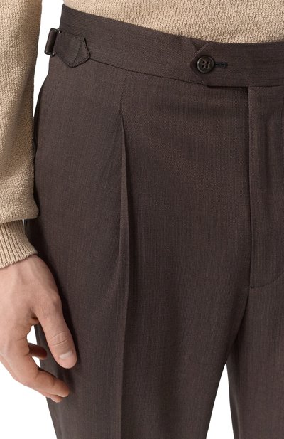 Шерстяные брюки CORNELIANI, арт. 254L26-2518570, фото 5