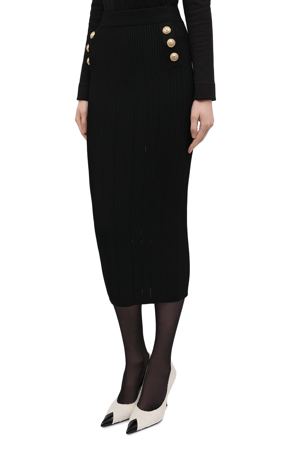 Юбка из вискозы BALMAIN, арт. XF1LD023/KB39, фото 3