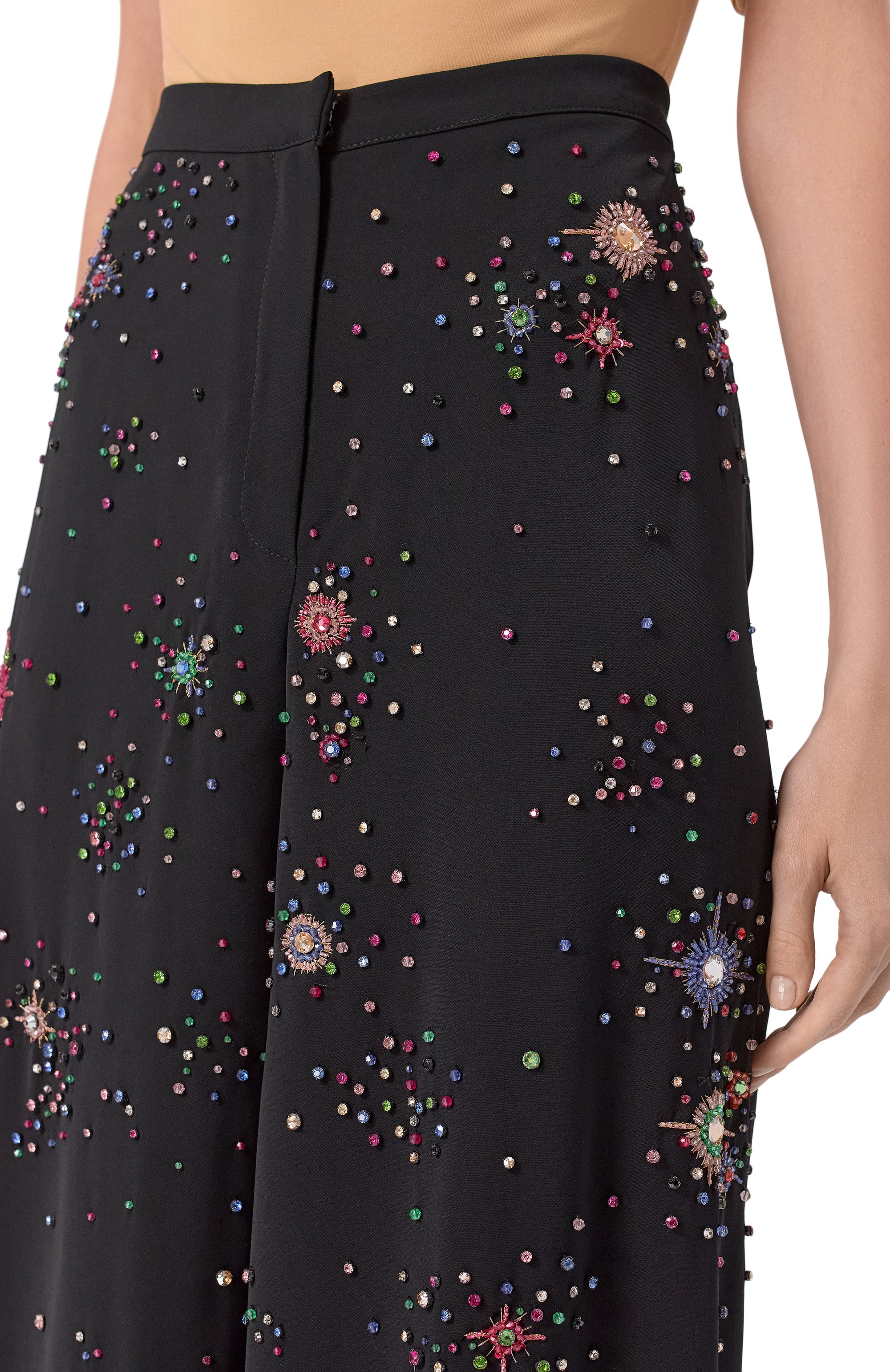 Брюки с отделкой стразами ZUHAIR MURAD, арт. PTR25029/CRCA018, фото 5