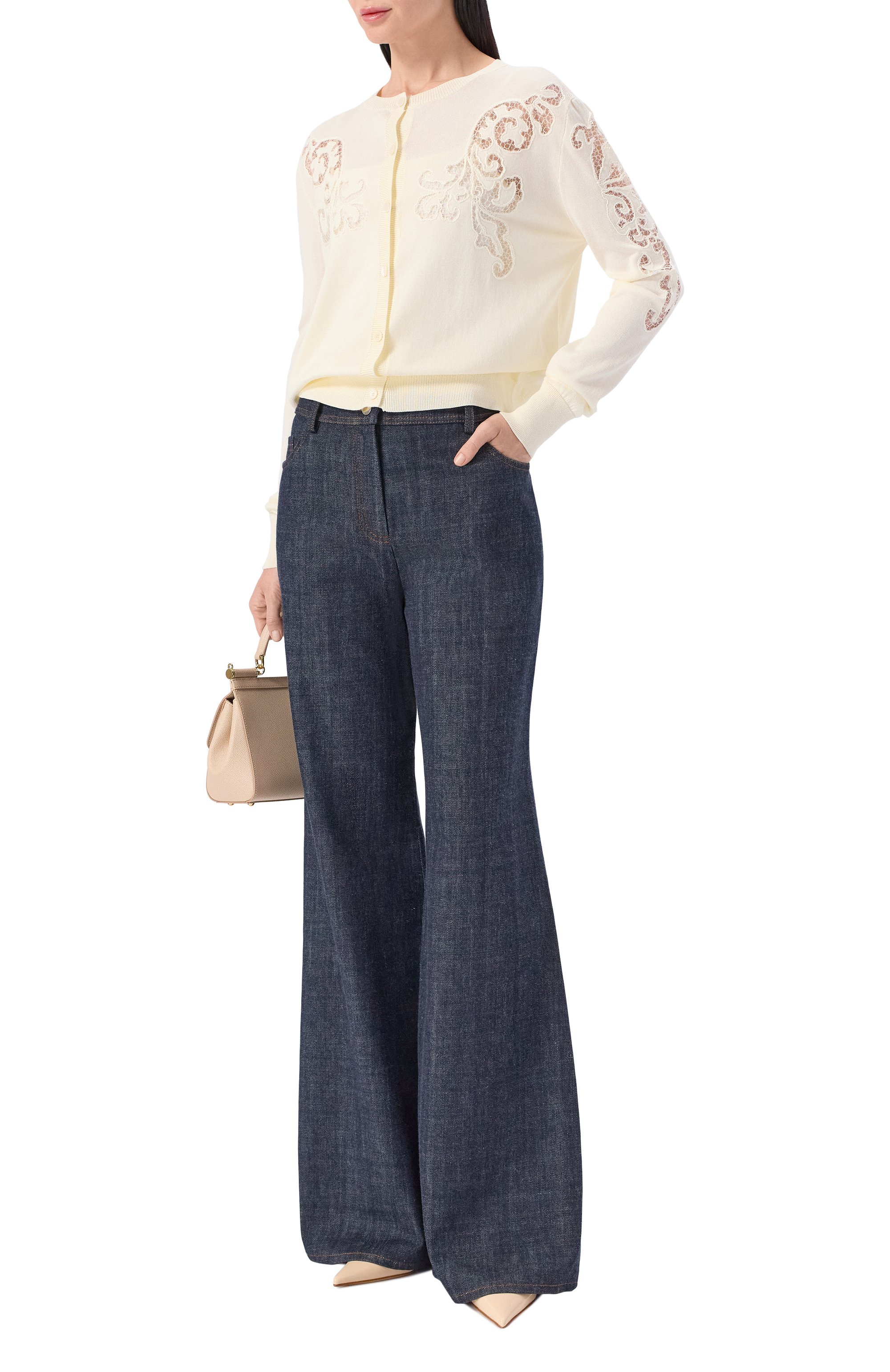 Кардиган из хлопка и вискозы ELIE SAAB, арт. TW010NR26/CK014, фото 2