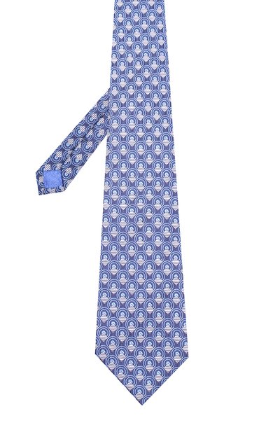 Шелковый галстук с узором TURNBULL & ASSER, арт. TIE002-BB203, фото 2