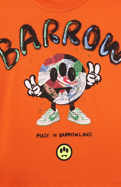 Хлопковая футболка BARROW, арт. S6BKJUTH094, фото 3