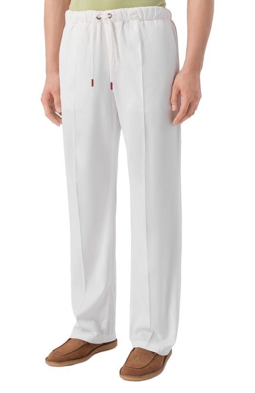 Брюки из лиоцелла Kiton UPR003LK0606H Белый  UPR003LK0606H Фото 3