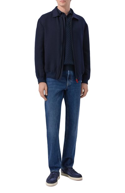 Мужской кашемировый бомбер KITON, арт. UW2285V0802H