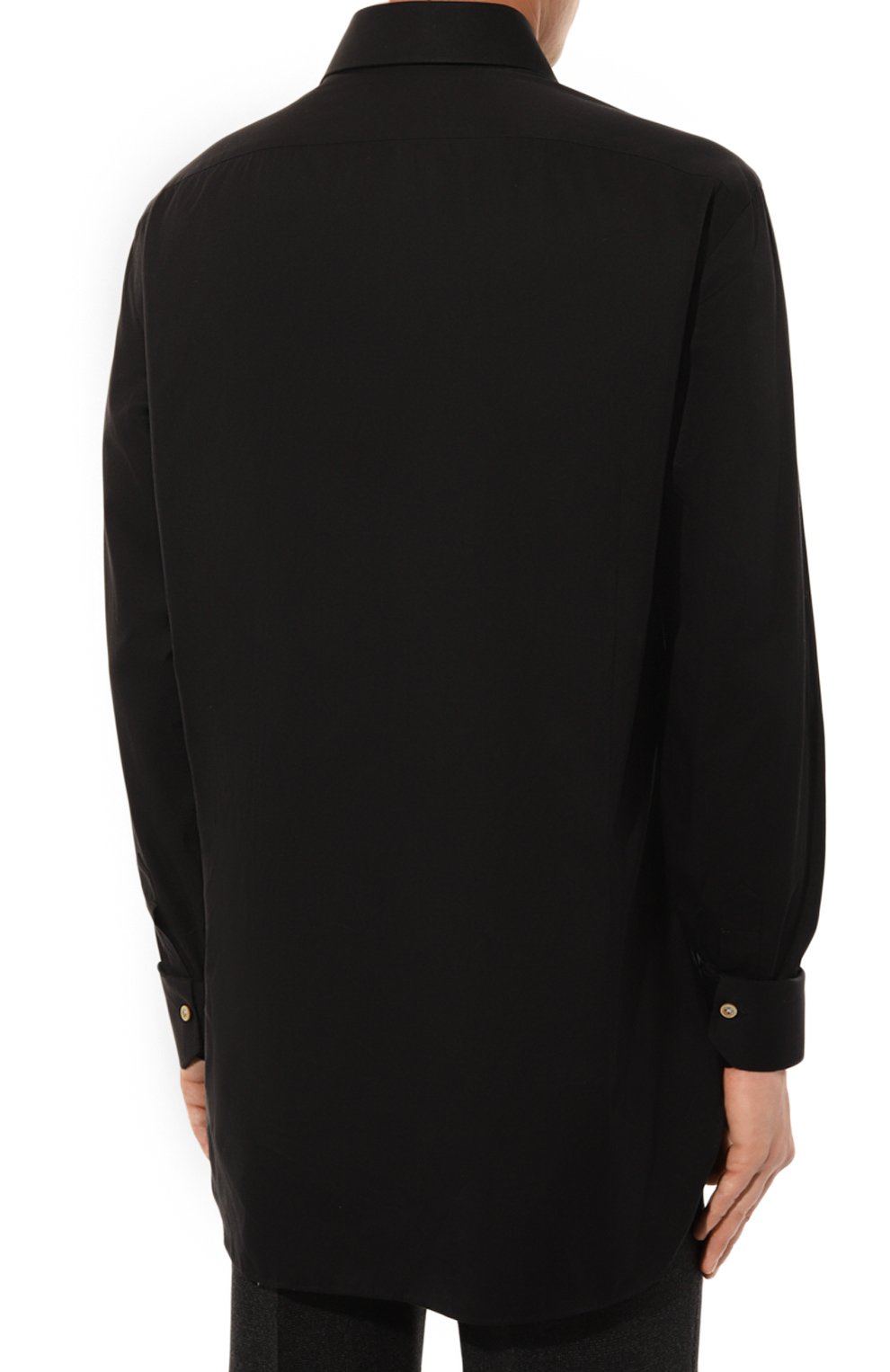 Хлопковая сорочка KITON черного цвета по цене 58950 руб., арт. UCCH08884, фото 4 Хлопковая сорочка KITON, арт. UCCH08884, фото 4