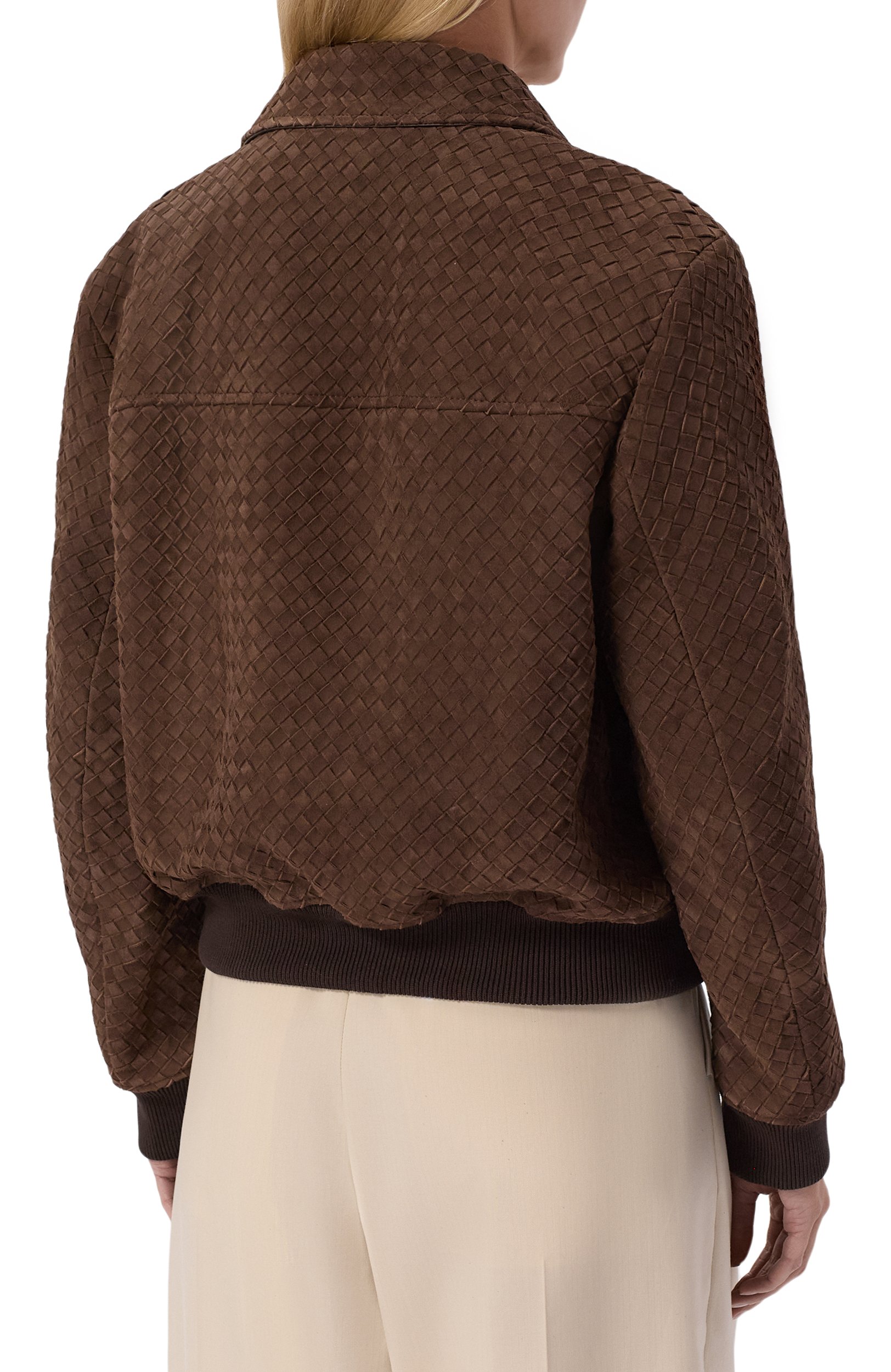 Замшев ый бомбер BOTTEGA VENETA, арт. 875155/V6QU0, фото 4