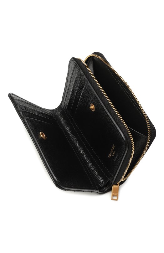 Кожаный кошелек Saint Laurent 668288/B0W01 Чёрный  668288/B0W01 Фото 3