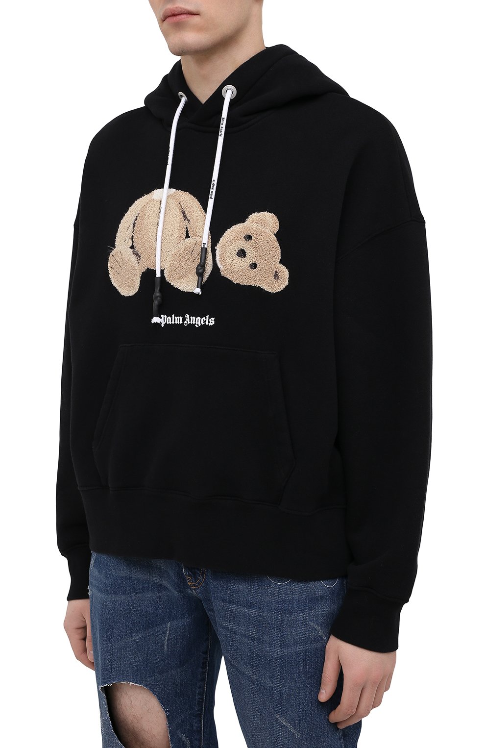 Хлопковое худи PALM ANGELS, арт. PMBB058R21FLE0011060, фото 3
