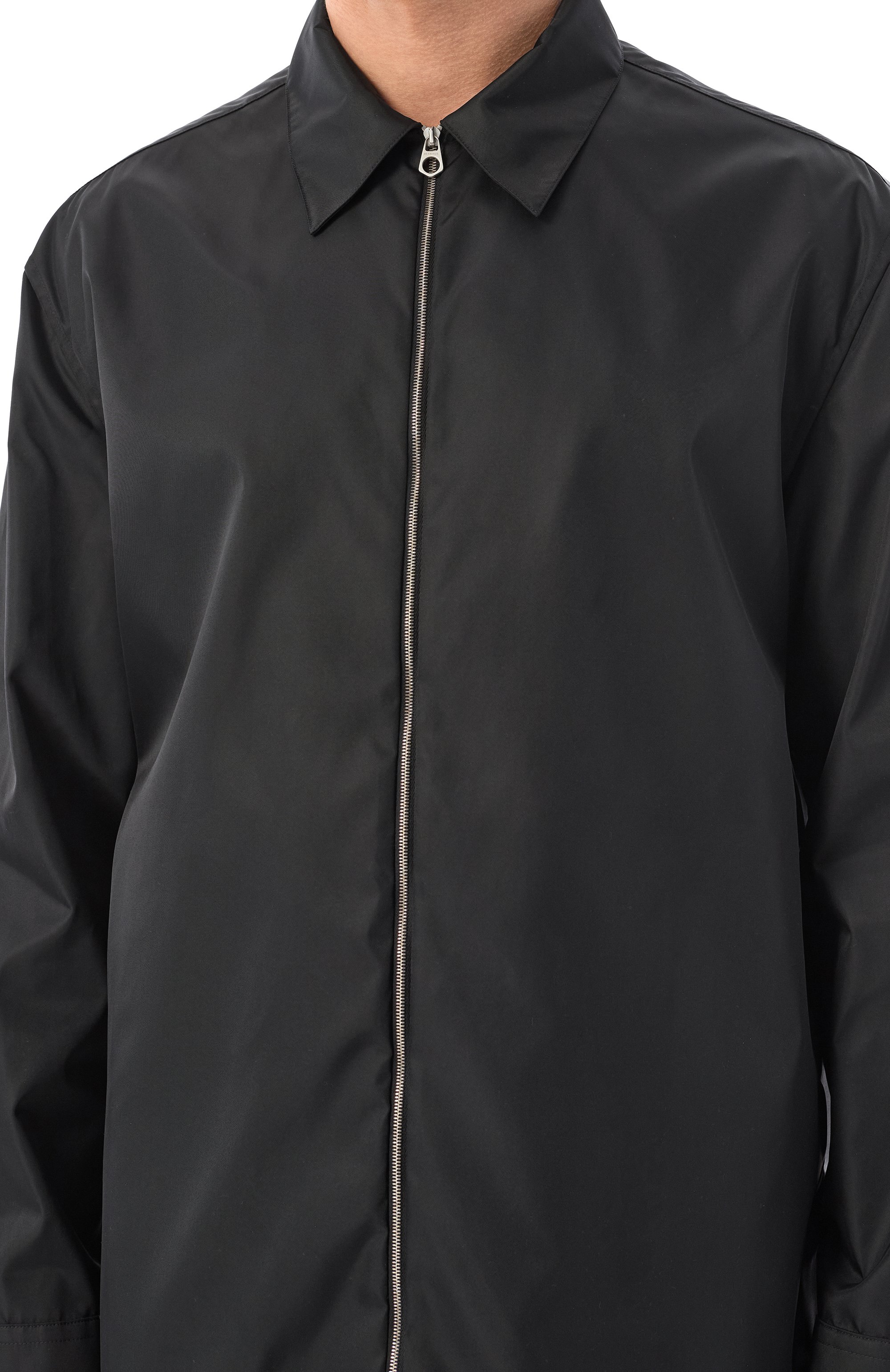 Куртка-рубашка JIL SANDER черного цвета по цене 135500 руб., арт. J22DL0301/J70147, фото 5 Куртка-рубашка JIL SANDER, арт. J22DL0301/J70147, фото 5