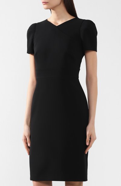 Шерстяное платье GIORGIO ARMANI черного цвета по цене 199500 руб., арт. 9SHVA01S/T001T, фото 3 Шерстяное платье GIORGIO ARMANI, арт. 9SHVA01S/T001T, фото 3