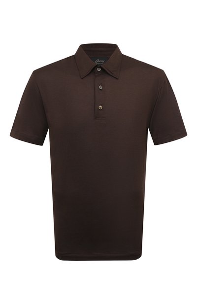 Мужское поло из шелка и хлопка BRIONI, арт. UJPP0L/PB624