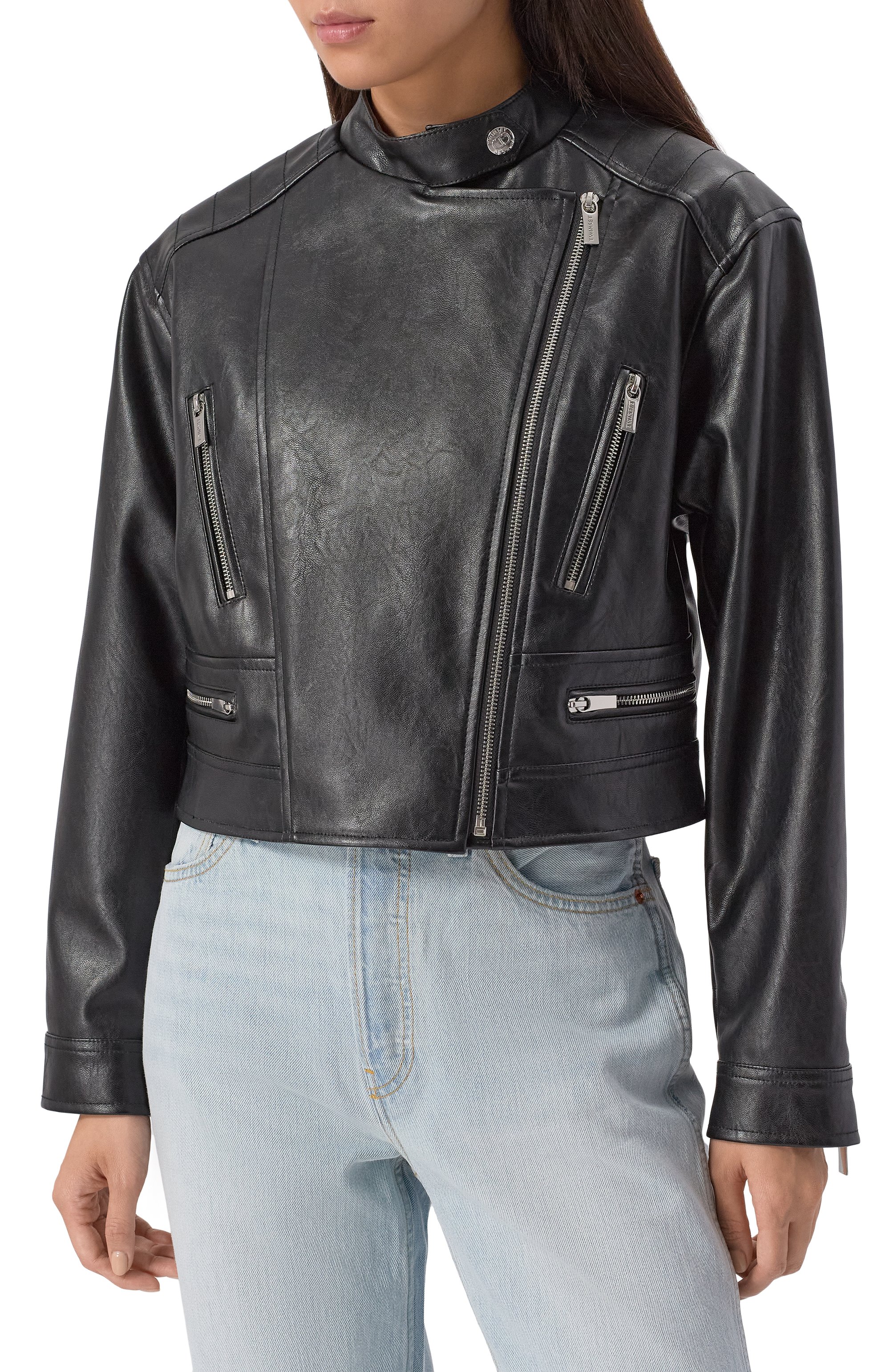 Куртка TWINSET черного цвета по цене 35150 руб., арт. 251TP2560, фото 3 Куртка TWINSET, арт. 251TP2560, фото 3