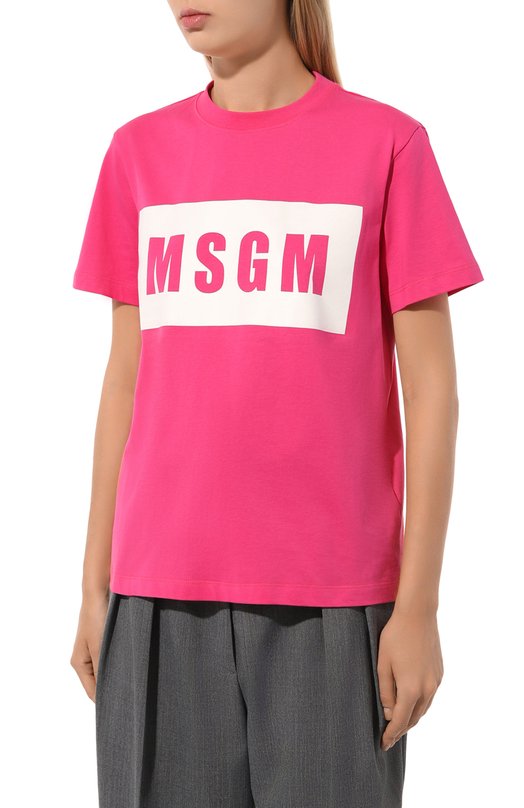 фото Хлопковая футболка msgm