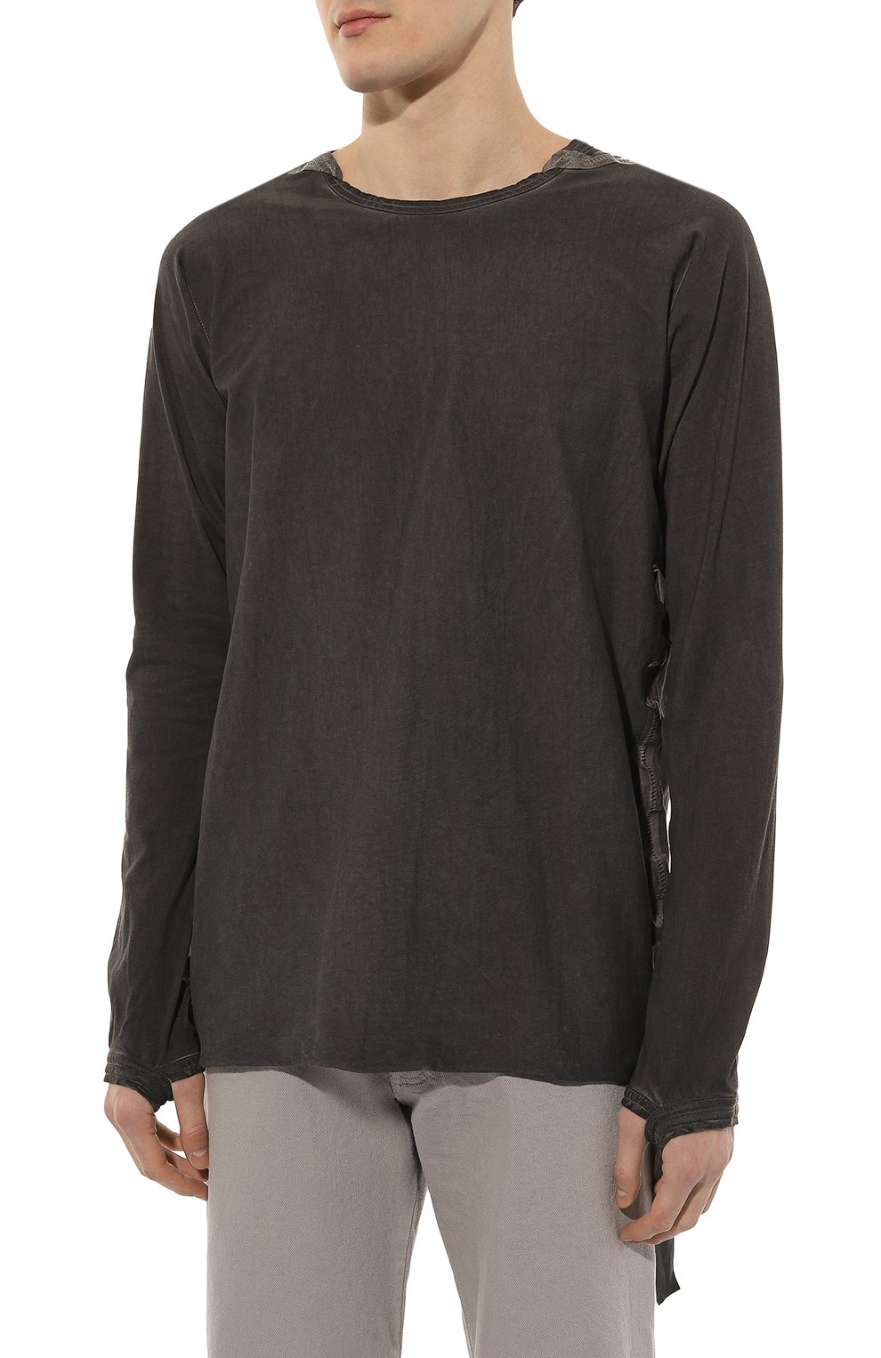 Хлопковый лонгслив ISAAC SELLAM, арт. BASIC LST BANDE-JERSEY 190, фото 3