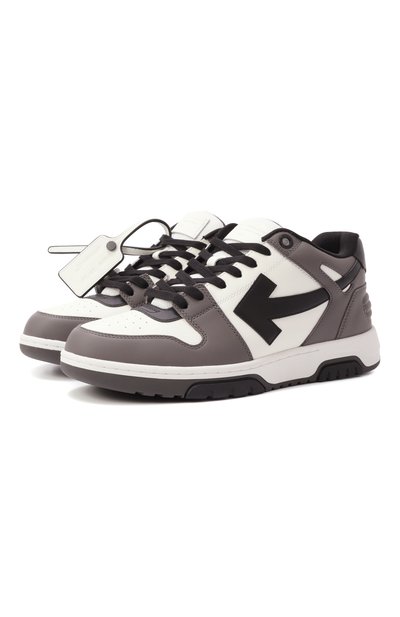 Кожаные кеды out of office OFF-WHITE, арт. 0MIA189C99LEA013, фото 1