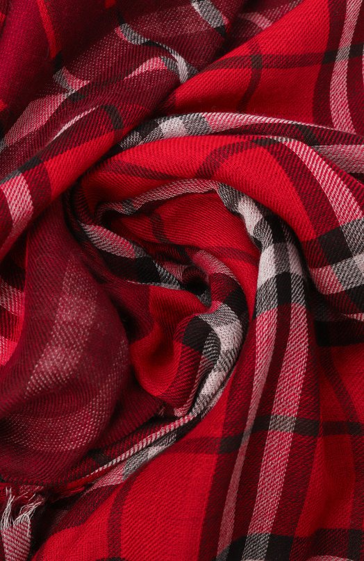 Шарф из шерсти и шелка Burberry 8117900 Красный  8117900 Фото 3