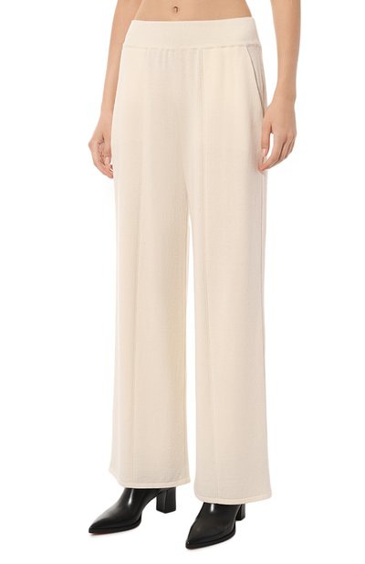 Брюки из шерсти и кашемира FREEAGE кремового цвета по цене 48400 руб., арт. W25.PT041.2030.101, фото 3 Брюки из шерсти и кашемира FREEAGE, арт. W25.PT041.2030.101, фото 3