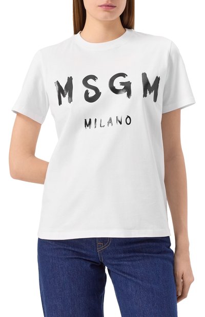 Хлопковая футболка MSGM, арт. 2000MDM510 200002, фото 3