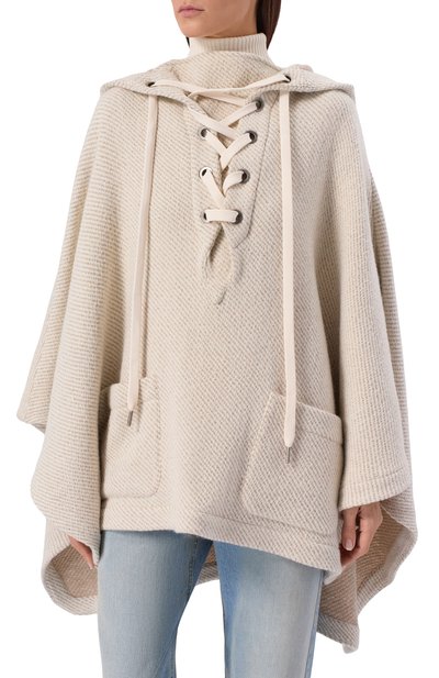 Шерстяное пончо GOLDEN GOOSE DELUXE BRAND, арт. GUP02367.P002191, фото 3