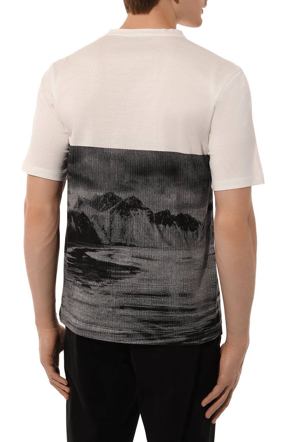 Хлопковая футболка ZILLI, арт. TSR03AM0100VLM008, фото 4