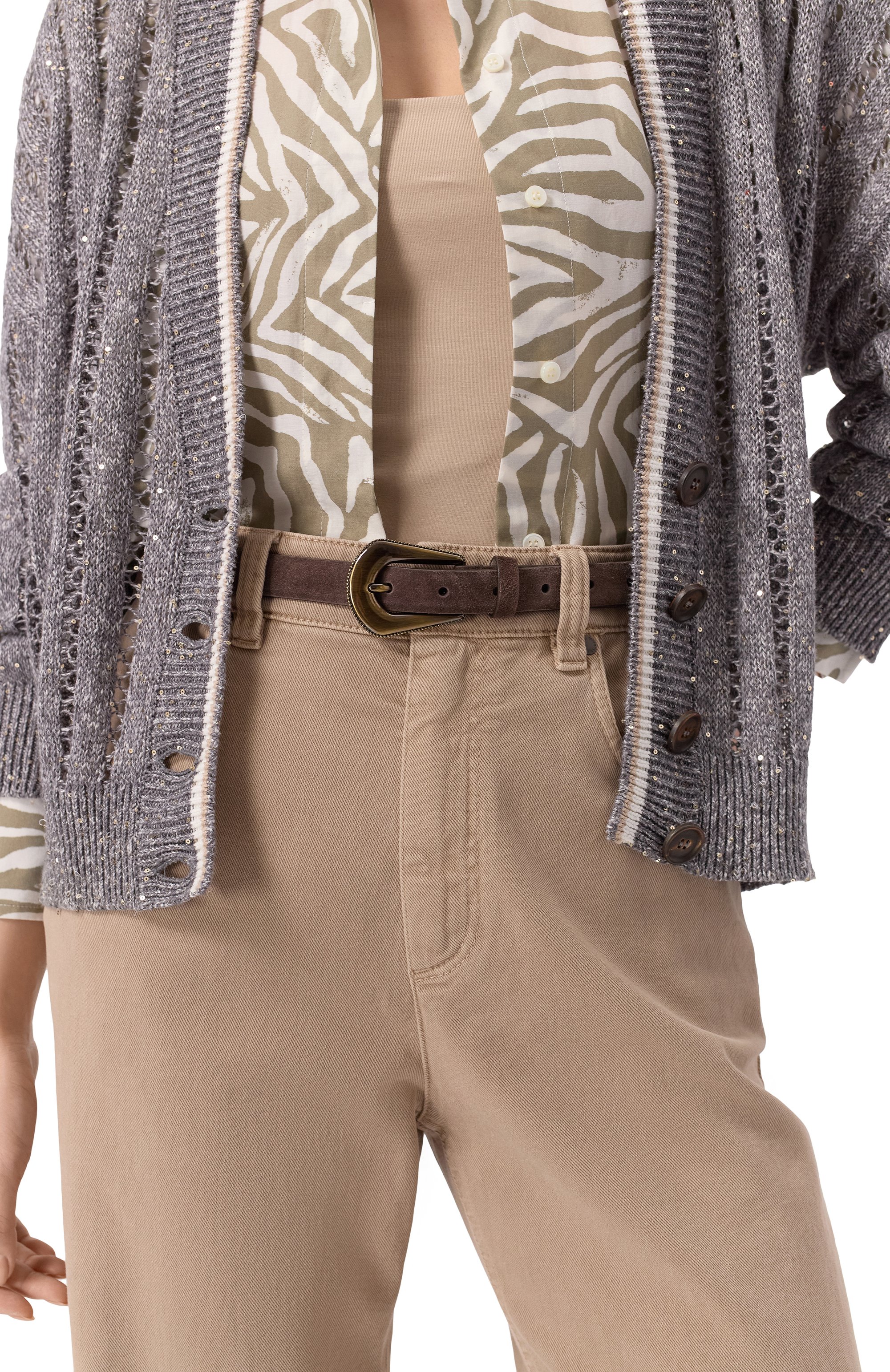 Замшевый ремень BRUNELLO CUCINELLI, арт. M0DELC240, фото 2