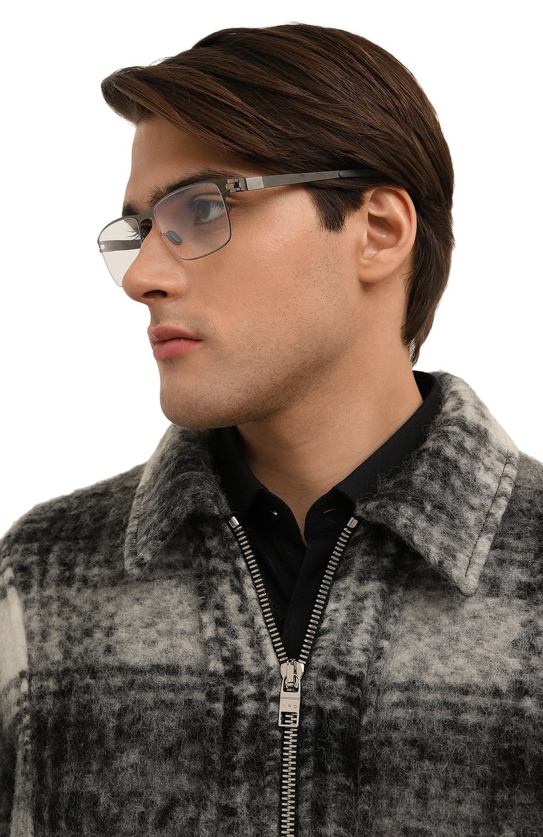 Мужские оправа MYKITA черного цвета, арт. MARL0WE/012 | Фото 2 (Нос: Не проставлено; Региональные ограничения белый список (Axapta Mercury): Не проставлено; Кросс-КТ: Оправы-мужское; Материал: Металл; Тип очков: Оправа; Оптика Гендер: оптика-мужское; Очки форма: Прямоугольные)
