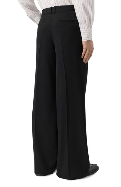 Шерстяные брюки SAINT LAURENT черного цвета по цене 231000 руб., арт. 805914/Y7E63, фото 4 Шерстяные брюки SAINT LAURENT, арт. 805914/Y7E63, фото 4