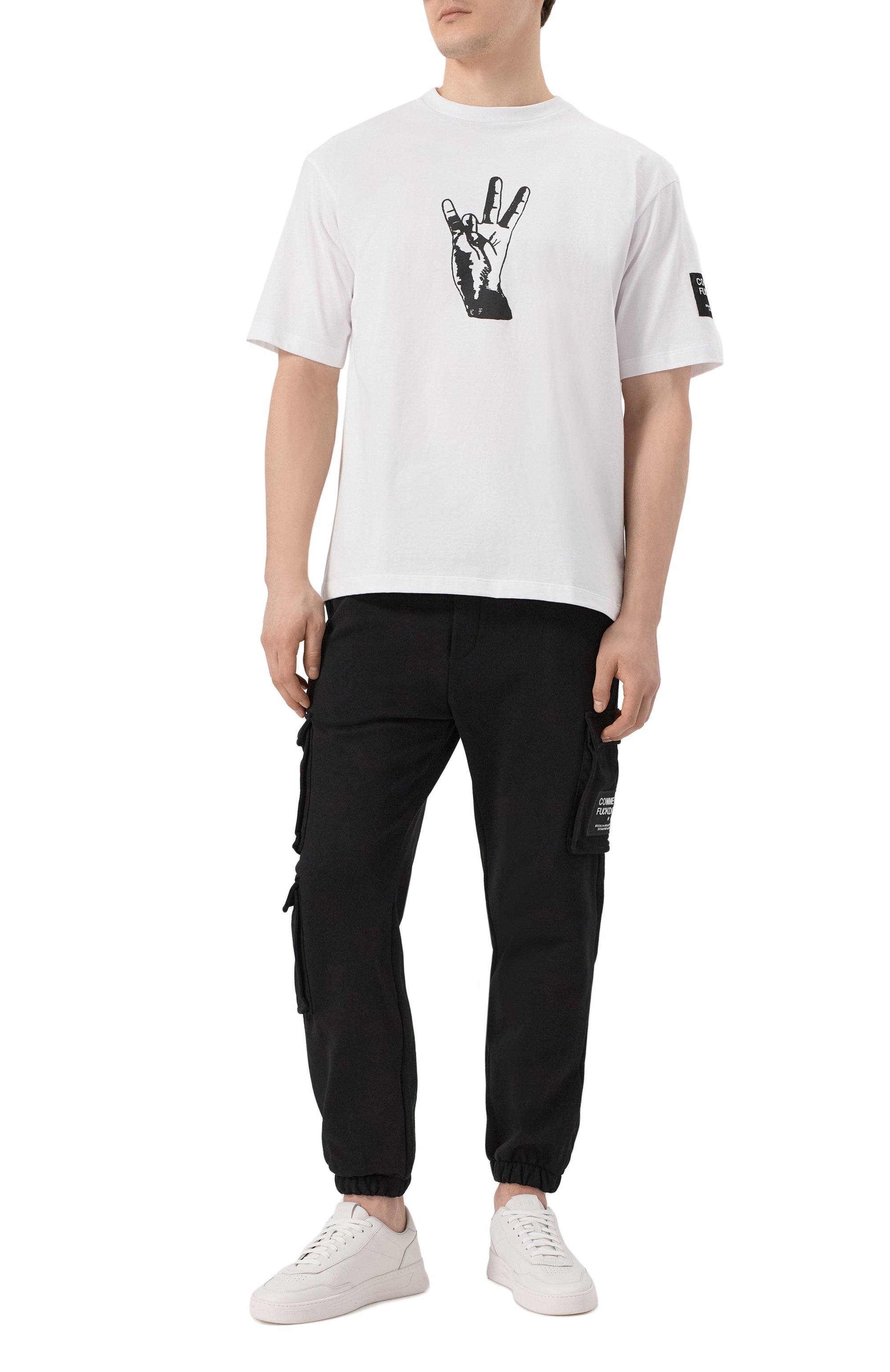 Хлопковая футболка COMME DES FUCKDOWN, арт. CFABM01601, фото 2